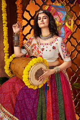 Multi Color Navratri Chaniya Choli