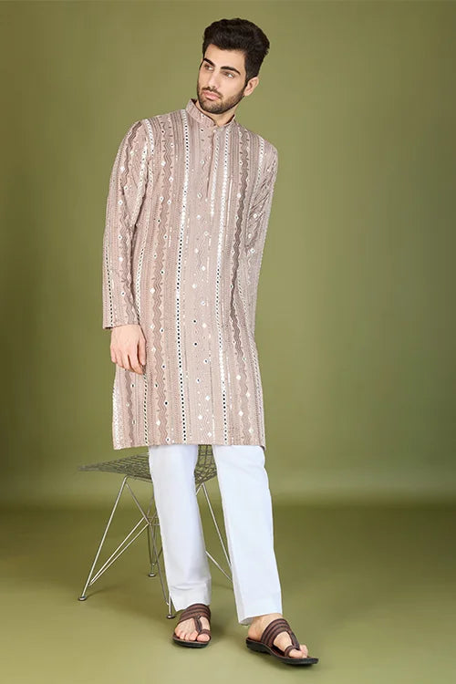 Viscose Rayon Embroidered Kurta