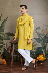 Yellow Kurta for Men