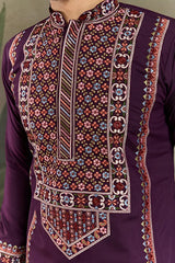 Engagement Special Purple Kurta