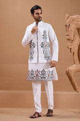 White Wedding Kurta Set
