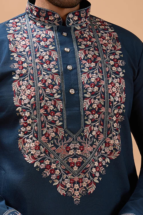 Embroidered Kurta with Dupatta