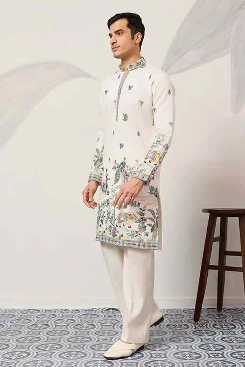 White Kurta Pajama for Wedding