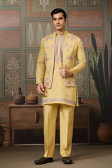 Yellow Haldi Ceremony Kurta Pajama