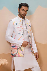 White Wedding Wear Koti Kurta