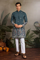 Wedding Festive Green Kurta for Men