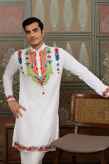 Traditional White Cotton Kurta