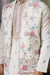 White Embroidered Kurta Set