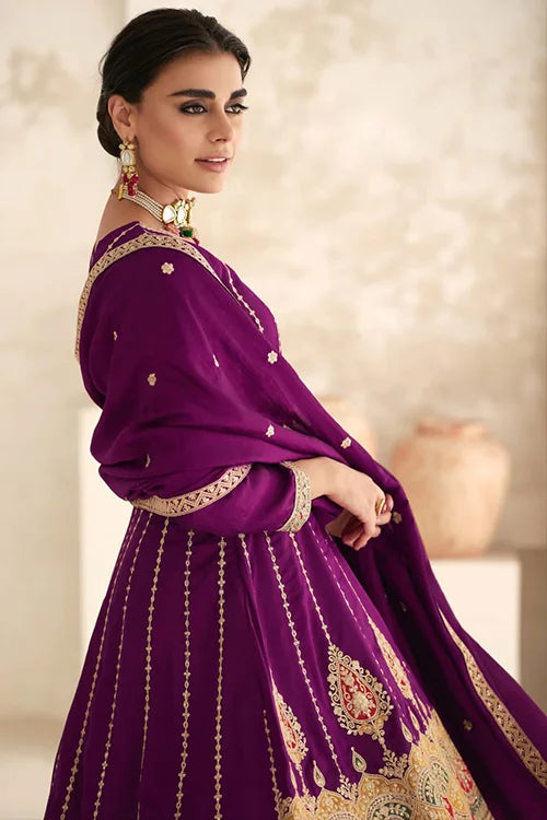 Wine Salwar Suit