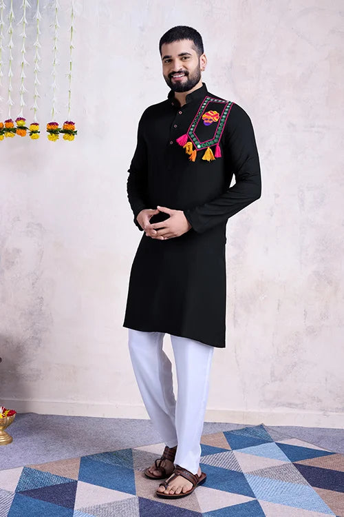 Mirror Work Kurta for Mens