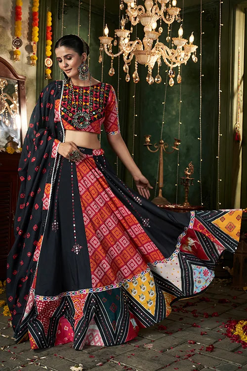 black chaniya choli for navratri