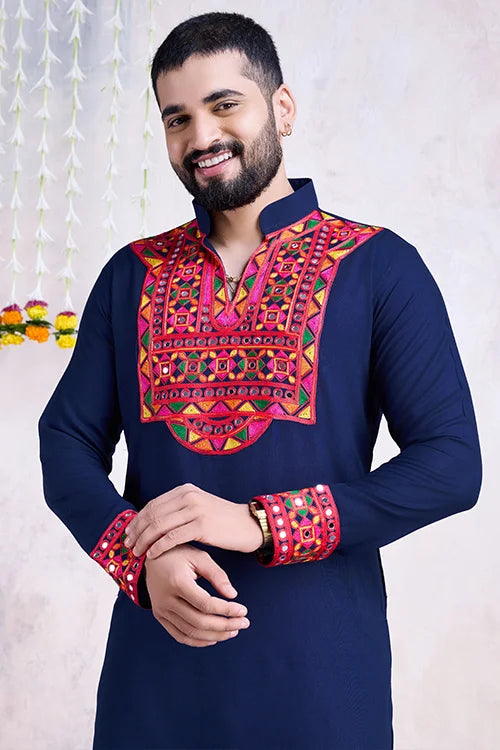 Celebrate Navratri Men s Garba New Look Kurta Style shubhkalastore