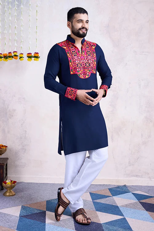 silk kurta for men