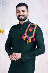 Green Color Navratri Special for Mens Wear Collection