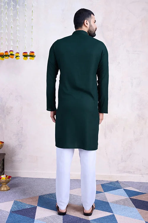 Green Color Navratri Special for Mens Wear Collection