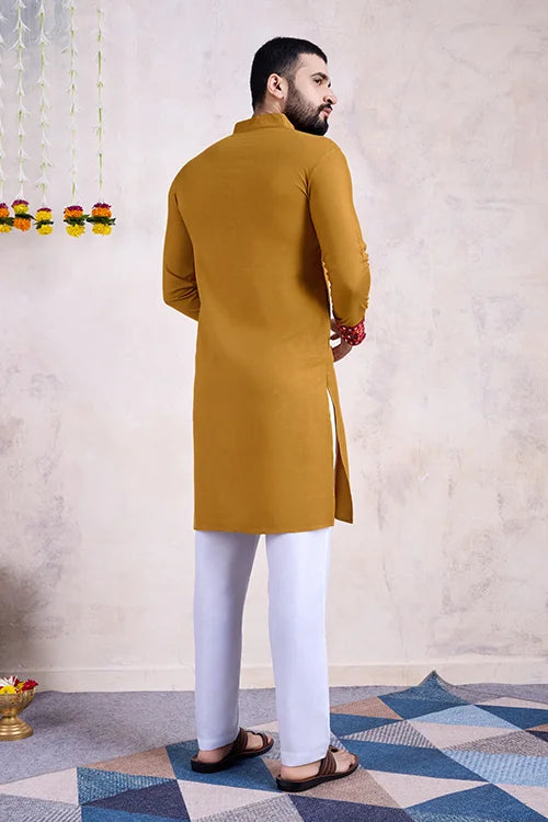 yellow kurta pajama