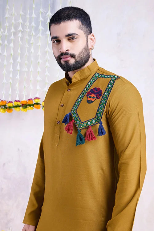 Lucknow Yellow Kurta