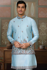 Stylish Embroidered Kurta Koti