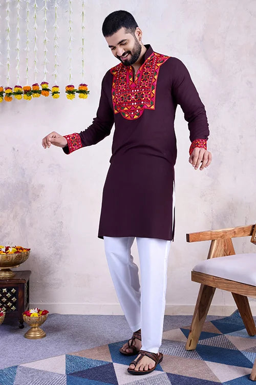 purple kurta collection