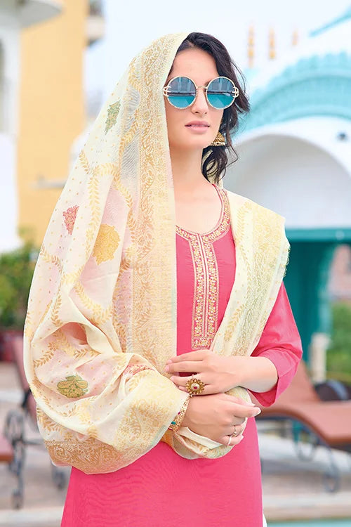 jaquard dupatta ethnic wear