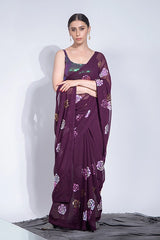 Heavy georgette saree
