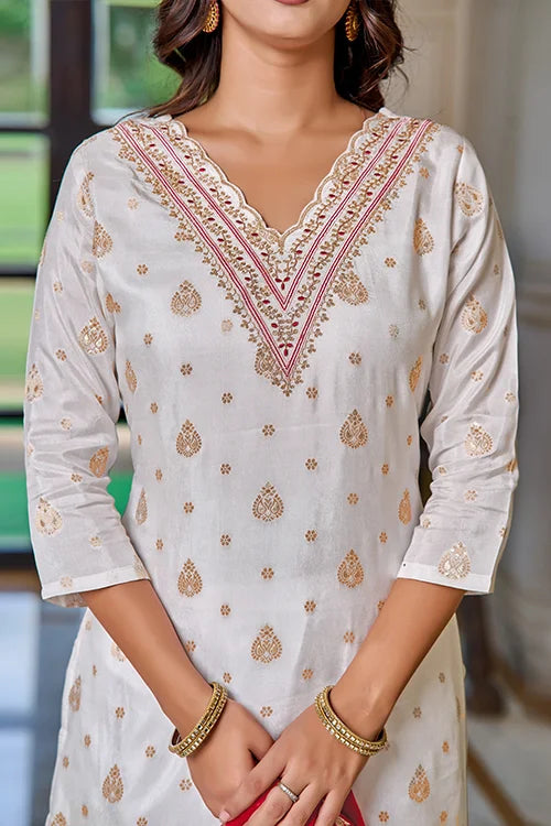 trendy embroidered kurti