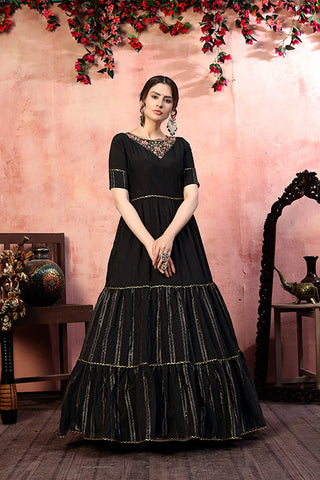 Embroidered Anarkali Gown 