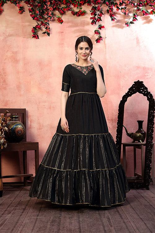 Embroidered Anarkali Gown 