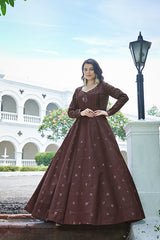  Embroidered Anarkali Gown