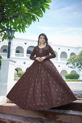  Embroidered Anarkali Gown