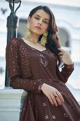  Embroidered Anarkali Gown