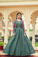 Embroidered Anarkali Gown