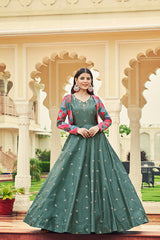 Embroidered Anarkali Gown