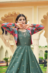 Embroidered Anarkali Gown