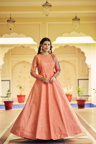  Sequince Embroidered Anarkali Gown