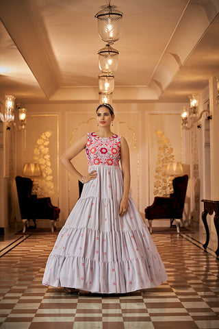 Embroidered Anarkali Gown