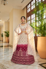 Art Silk Embroidered Lehenga