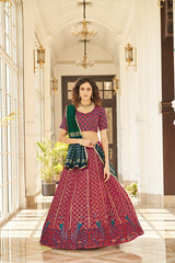 Sequince Embroidered Lehenga 