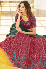 Sequince Embroidered Lehenga 
