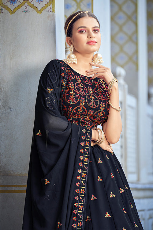 blue ethnic dress Ethnic Floral Printed & Embroidered A-Line Layered Maxi Dress