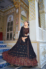 Exclusive Designer Navy Blue Traditional Ethnic Wear Lehenga Choli 153.3