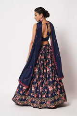 Navy Blue Lehenga Choli