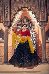 Thread with Sequance Embroidered