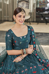 Teal Green Lehenga Choli
