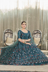 Teal Green Lehenga Choli