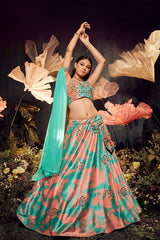 Velvet Lehenga Choli